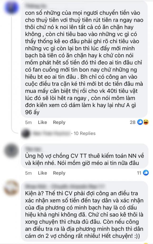 Một mực đòi vợ chồng Thuỷ Tiên sao kê, dân mạng lại nhanh chóng 'trở mặt quay xe' vì điều này 6 Một mực đòi vợ chồng Thuỷ Tiên sao kê, dân mạng lại nhanh chóng 'trở mặt quay xe' vì điều này 6