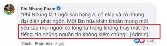 Phía ekip Phi Nhung phản pháo lại những thông tin sai lệch về tình hình sức khoẻ của nữ ca sĩ. Ảnh: Facebook Phía ekip Phi Nhung phản pháo lại những thông tin sai lệch về tình hình sức khoẻ của nữ ca sĩ. Ảnh: Facebook