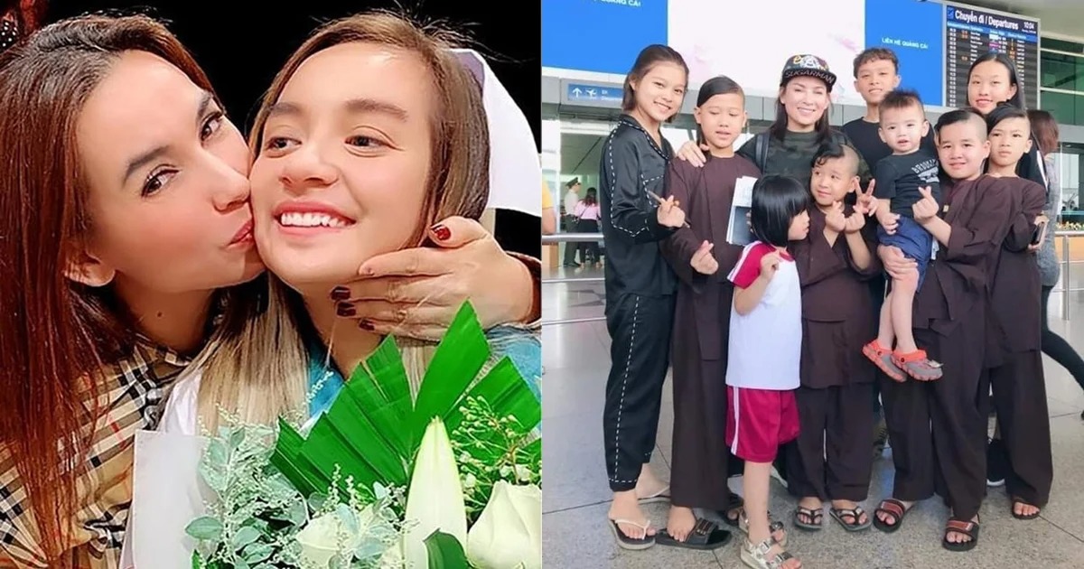Cố ca sĩ Phi Nhung, con gái Wendy Phạm cùng con nuôi. Ảnh: Internet