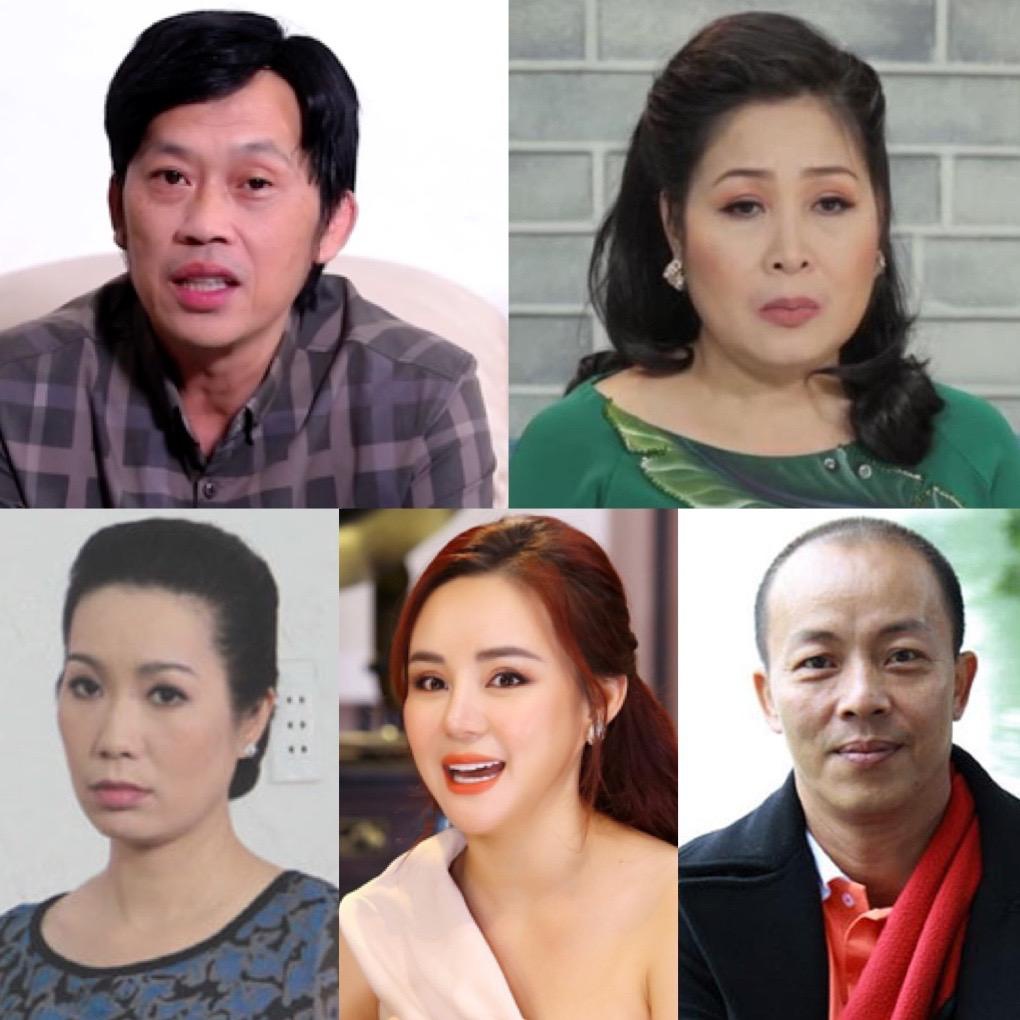 Loạt nghệ sĩ từng bị Nhâm Hoàng Khang 'điểm tên'. Ảnh: Internet