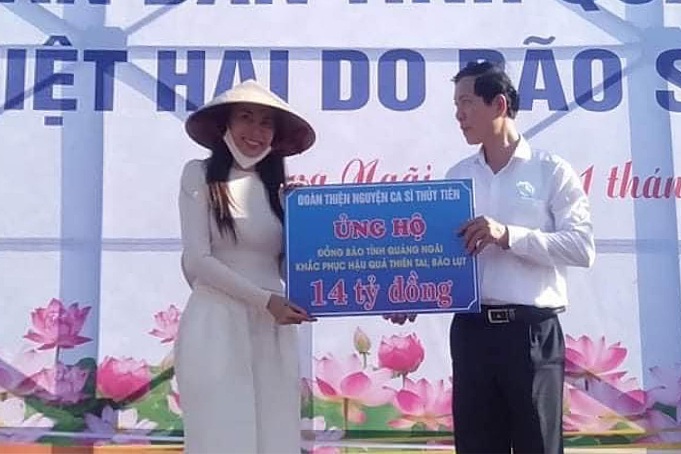 Quảng Trị không xác định được số tiền từ thiện đã giải ngân của ca sĩ Thủy Tiên 1 Quảng Trị không xác định được số tiền từ thiện đã giải ngân của ca sĩ Thủy Tiên 1
