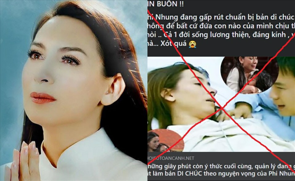 Rộ lên tin đồn cố ca sĩ Phi Nhung để lại di chúc tài sản cho con ruột và các con nuôi, phía gia đình phủ nhận tin đồn này. Ảnh: Facebook Rộ lên tin đồn cố ca sĩ Phi Nhung để lại di chúc tài sản cho con ruột và các con nuôi, phía gia đình phủ nhận tin đồn này. Ảnh: Facebook