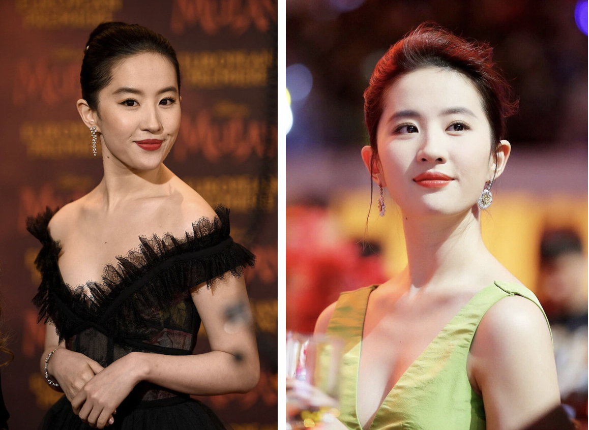 Đến thần tiên tỷ tỷ Lưu Diệc Phi đôi khi cũng bị hớ trong trang điểm như thế này. Ảnh: Internet