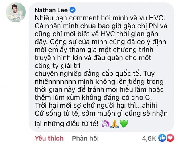 'Vựa muối' Nathan Lee có chia sẻ bất ngờ liên quan đến ồn ào của Hồ Văn Cường 1