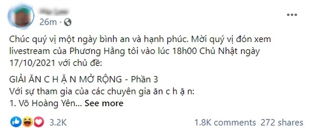 Bà Phương Hằng nối tiếp những 'giấc mơ', thêm nhiều nhân vật mới phải giật mình 1 Bà Phương Hằng nối tiếp những 'giấc mơ', thêm nhiều nhân vật mới phải giật mình 1