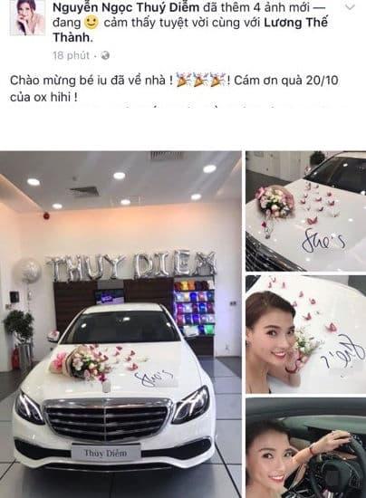 Vợ chồng Thuý Diễm và Lương Thế Thành sở hữu dàn xe bạc tỷ. Ảnh: Facebook Vợ chồng Thuý Diễm và Lương Thế Thành sở hữu dàn xe bạc tỷ. Ảnh: Facebook