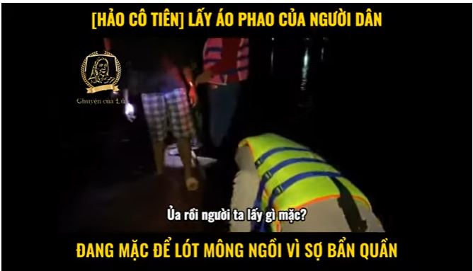 Lộ clip Thủy Tiên lấy áo phao người dân để lót ngồi khi đang đi thuyền kh.iển dân tình ρʜẫɴ nộ 1