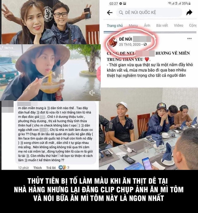 Lộ clip Thủy Tiên lấy áo phao người dân để lót ngồi khi đang đi thuyền kh.iển dân tình ρʜẫɴ nộ 4