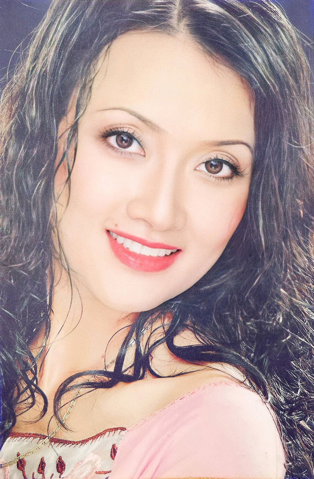 Nhan sắc thời trẻ của Vân Dung khiến nhiều người ngỡ ngàng. Ảnh: Internet