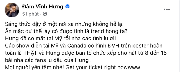 Bất chấp ồn ào sao kê và tin đồn cấm nhập cảnh, Đàm Vĩnh Hưng vẫn sang Mỹ chỉ vì lý do này 3 Bất chấp ồn ào sao kê và tin đồn cấm nhập cảnh, Đàm Vĩnh Hưng vẫn sang Mỹ chỉ vì lý do này 3