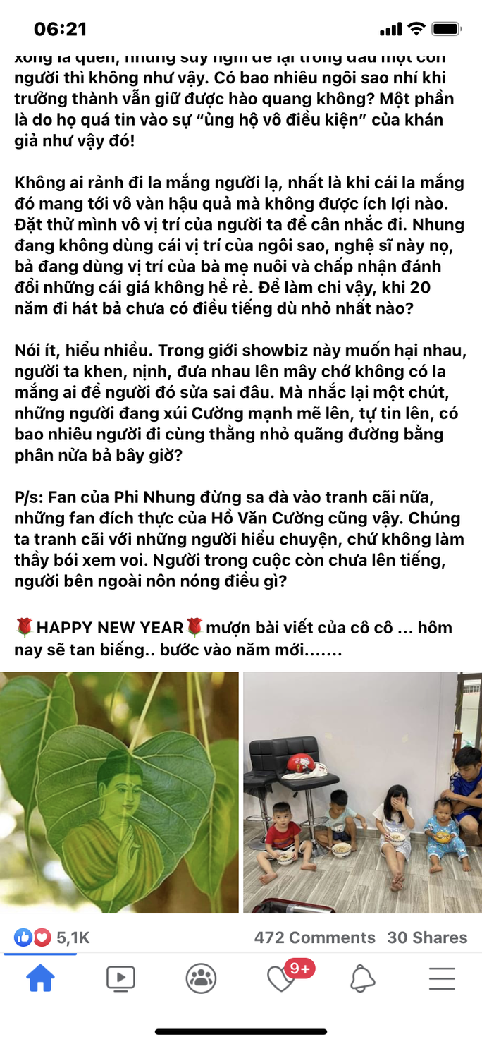 Cố ca sĩ Phi Nhung từng nổi đóa với CĐM khi lên tiếng dạy dỗ Hồ Văn Cường và bị chỉ trích. Ảnh: Facebook