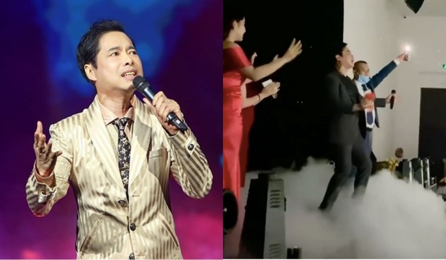 Pha xử lý của danh ca Ngọc Sơn khi đang hát bị cúp điện nhận được sự ca tụng của người hâm mộ. Ảnh: Internet Pha xử lý của danh ca Ngọc Sơn khi đang hát bị cúp điện nhận được sự ca tụng của người hâm mộ. Ảnh: Internet