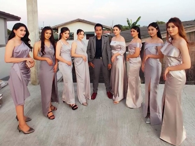 Người đàn ông lấy 8 vợ ở Thái Lan trở thành hiện tượng MXH. Ảnh: Internet