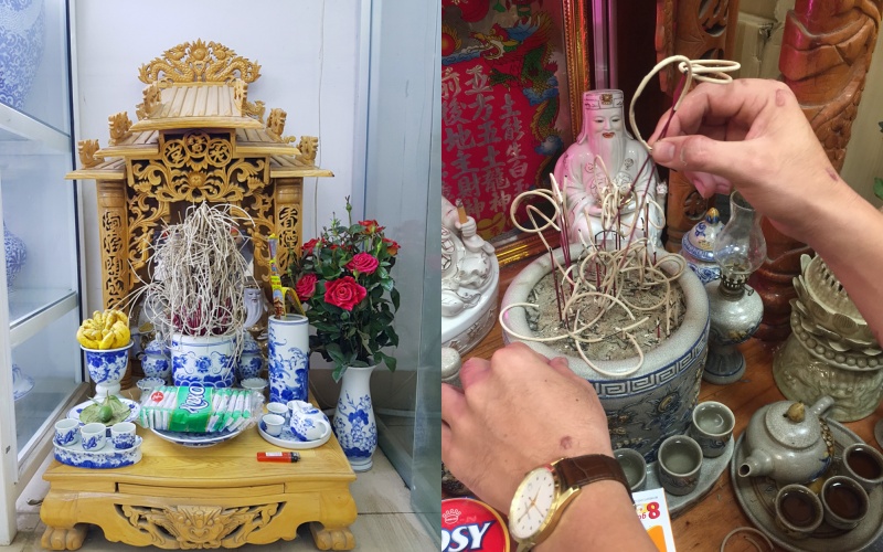 Mẹo rút chân nhang bàn thờ thần tài giúp gia chủ vẫn giữ được vận khí tốt. Ảnh: Internet Mẹo rút chân nhang bàn thờ thần tài giúp gia chủ vẫn giữ được vận khí tốt. Ảnh: Internet