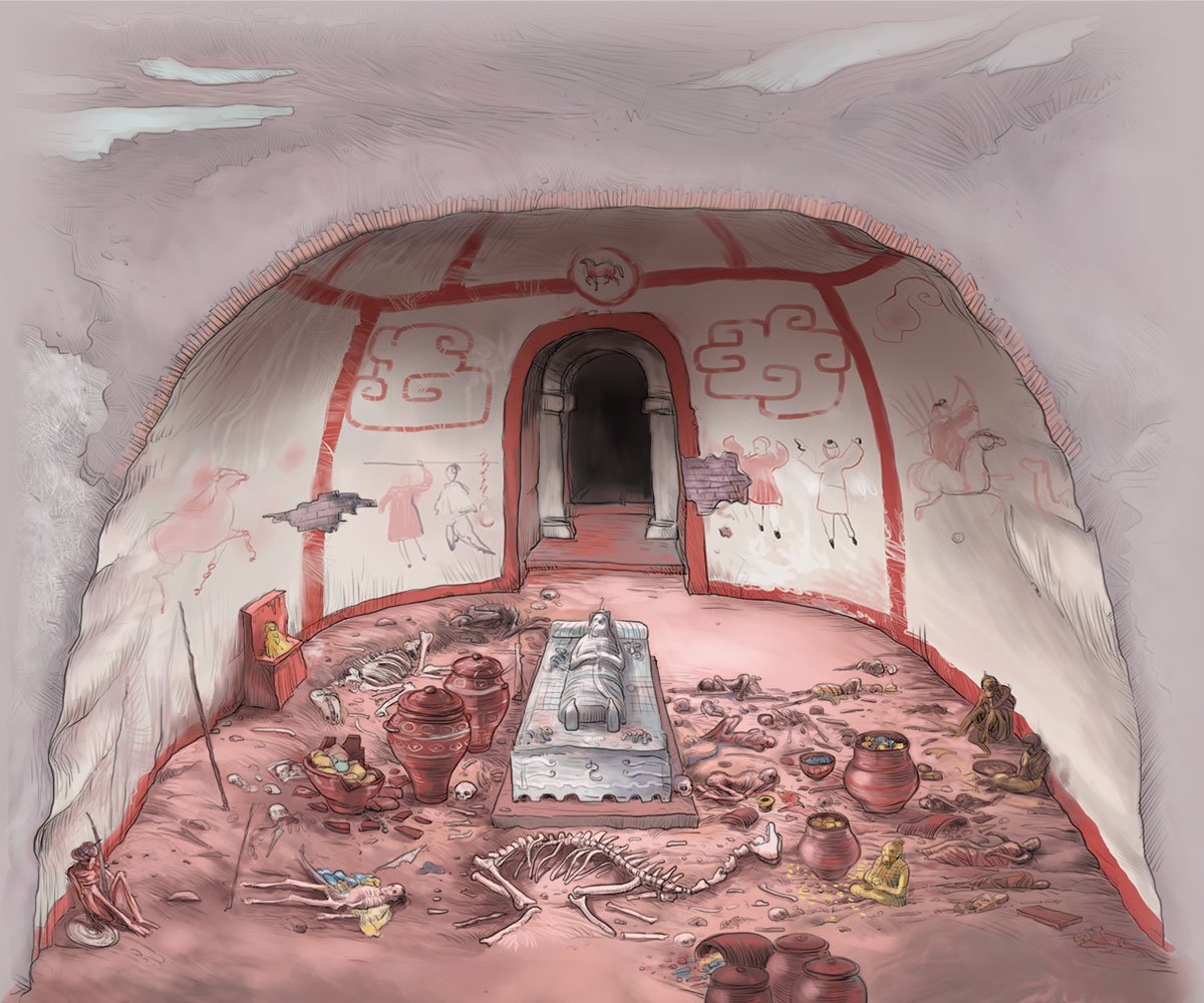 Khu lăng mộ của Thành Cát Tư Hãn được cho chứa vô vàn châu báu của cải. Ảnh: SCMP