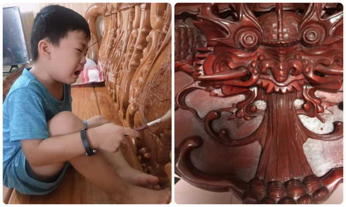 Bàn ghế trong nhà cũng cần được sơn sửa mỗi dịp Tết đến xuân về. Ảnh: Internet