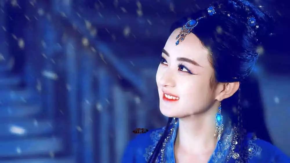 Khoảnh khắc vừa khóc vừa cười của Triệu Lệ Dĩnh đẹp đến kinh diễm. Ảnh: Internet