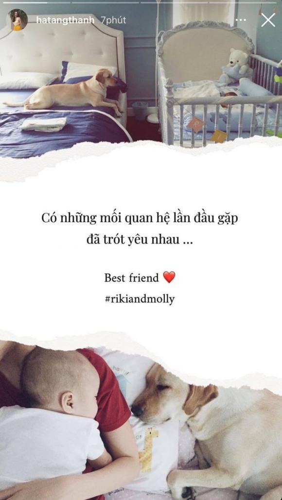 Những hình ảnh mới đây của nhóc tỳ, đáng chú ý nhất là hình ảnh cận mặt của nhóc tỳ thứ ba nhà Hà Tăng nhận được sự chú ý. Ảnh: Instagram Những hình ảnh mới đây của nhóc tỳ, đáng chú ý nhất là hình ảnh cận mặt của nhóc tỳ thứ ba nhà Hà Tăng nhận được sự chú ý. Ảnh: Instagram