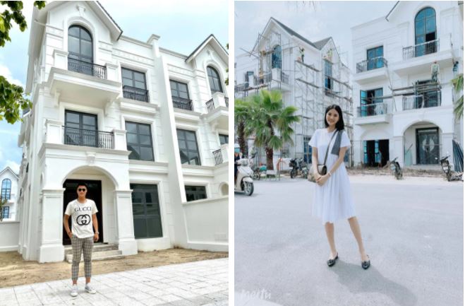 Kỳ Hân và Mạc Hồng Quân hào hứng khoe căn biệt thự đang trong quá trình hoàn thiện. Ảnh: Internet Kỳ Hân và Mạc Hồng Quân hào hứng khoe căn biệt thự đang trong quá trình hoàn thiện. Ảnh: Internet