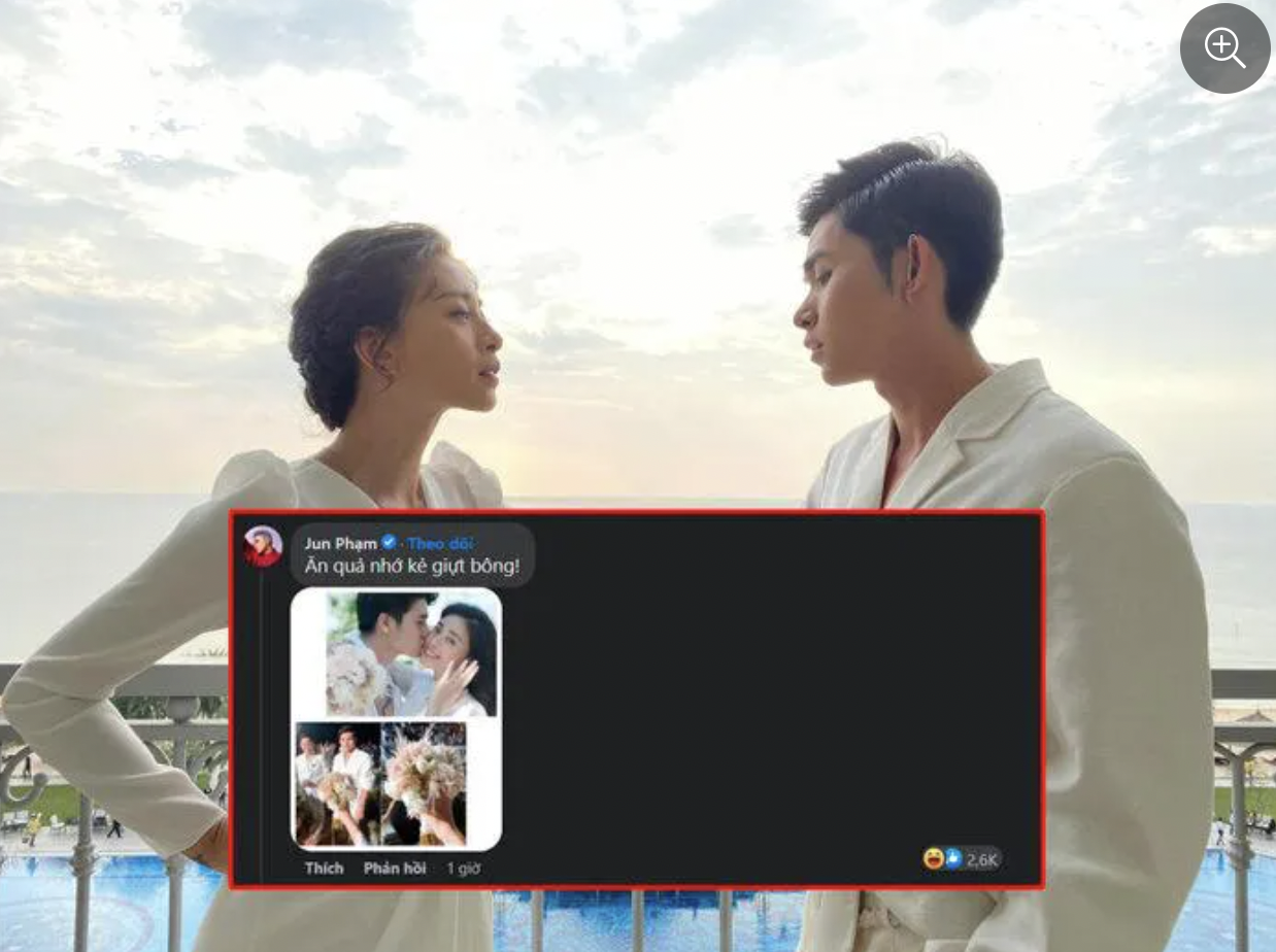 Jun Phạm và dòng bình luận gây chú ý. Ảnh: Facebook
