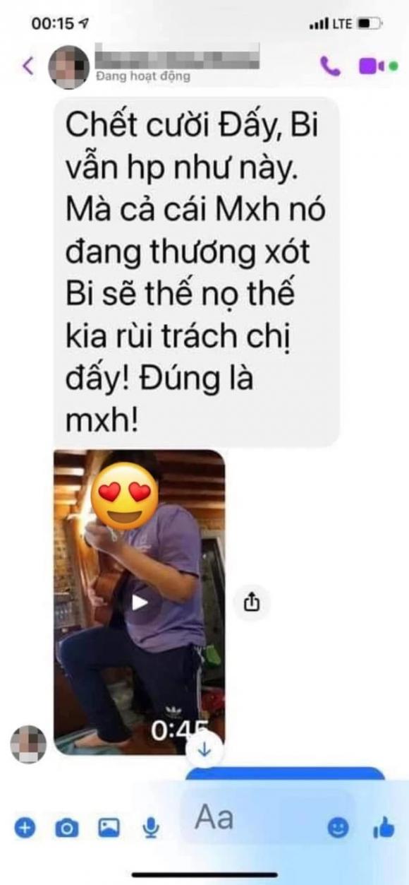 Đoạn tin nhắn được cho là của bà xã Xuân Bắc tiết lộ về tình trạng của Bi Béo hiện tại. Ảnh: Facebook Đoạn tin nhắn được cho là của bà xã Xuân Bắc tiết lộ về tình trạng của Bi Béo hiện tại. Ảnh: Facebook