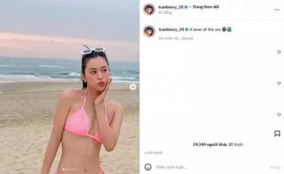 Hình ảnh nàng hậu Tiểu Vy đăng tải trên trang cá nhân. Ảnh: Instagram Hình ảnh nàng hậu Tiểu Vy đăng tải trên trang cá nhân. Ảnh: Instagram