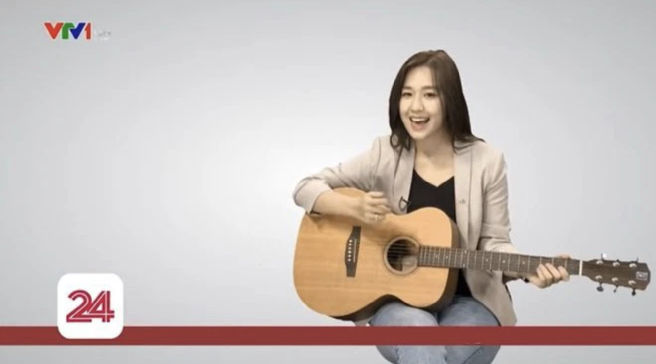 MC Hà My từng thể hiện tài năng của mình tại chương trình của VTV. Ảnh: Internet