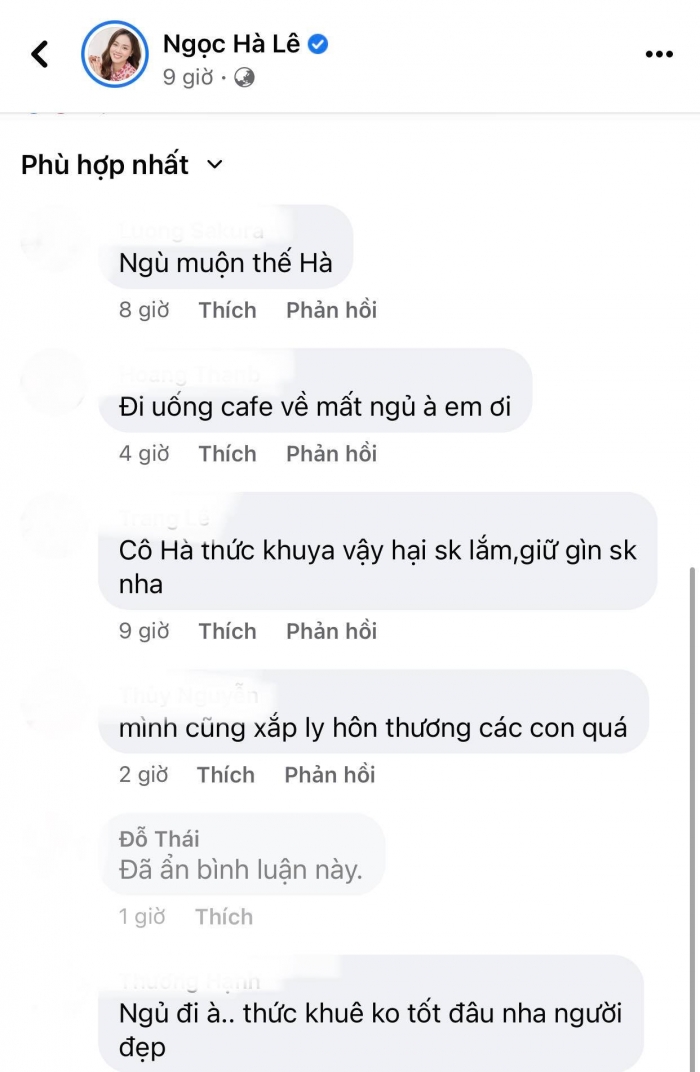 Dòng trạng thái gây chú ý của bà xã Công Lý nhận được sự quan tâm đặc biệt của dân tình. Ảnh: Facebook Dòng trạng thái gây chú ý của bà xã Công Lý nhận được sự quan tâm đặc biệt của dân tình. Ảnh: Facebook