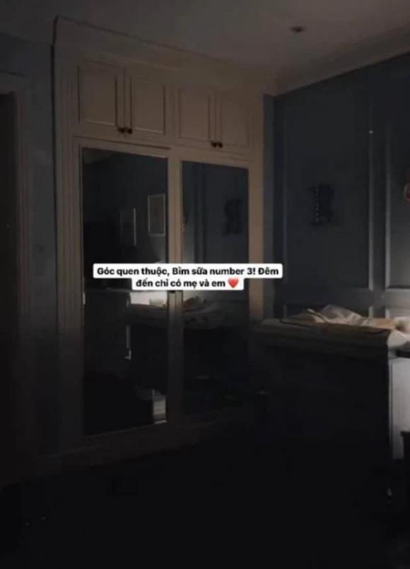 Tăng Thanh Hà hé lộ cuộc sống của mẹ bỉm sữa khi thường xuyên phải thức giấc vào sáng sớm. Ảnh: Instagram