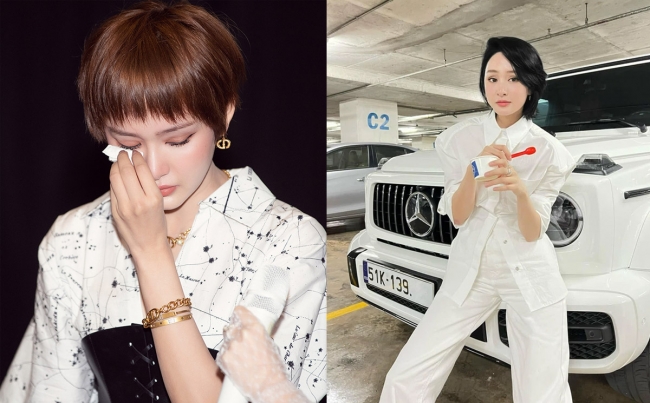 Những hình ảnh Hiền Hồ chụp bên cạnh siêu xe đều đã bị gỡ bỏ hết trên trang cá nhân của cô một cách khó hiểu. Ảnh: Internet