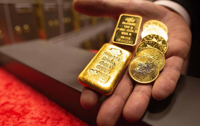 Gold price at noon on 4/5: Simultaneously rebounded 3