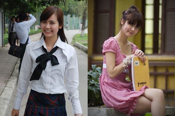 Cô từng là một trong những hotgirl đình đám của Hà thành. Ảnh: Internet Cô từng là một trong những hotgirl đình đám của Hà thành. Ảnh: Internet