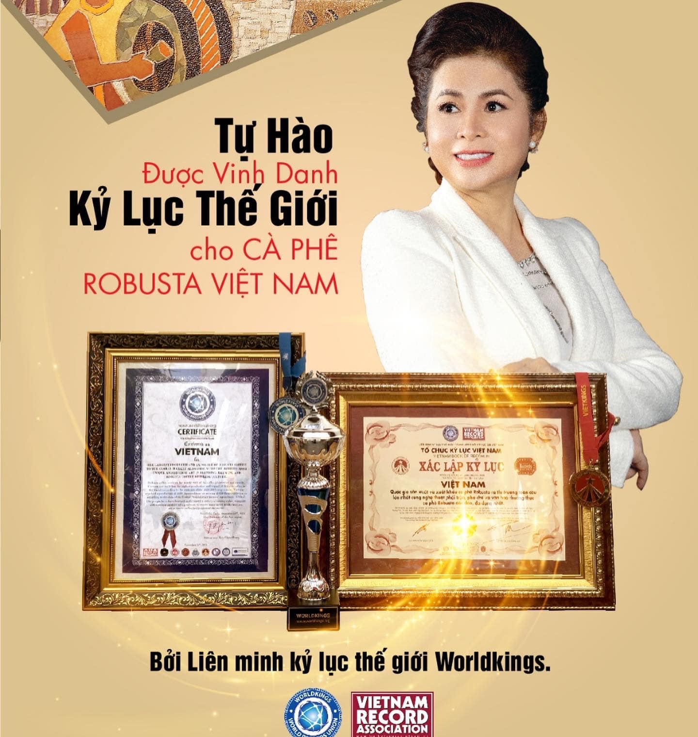 Bà Lê Hoàng Diệp Thảo gặt hái được nhiều thành công sau khi phát triển con cưng King Coffee. Ảnh: Internet