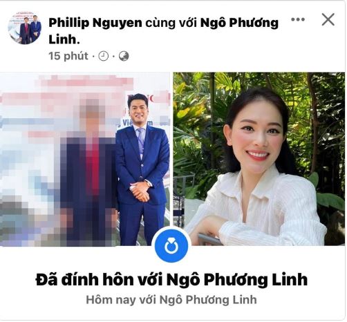Phillip Nguyễn có động thái khẳng định chủ quyền với Linh Rin. Ảnh: Facebook Phillip Nguyễn có động thái khẳng định chủ quyền với Linh Rin. Ảnh: Facebook