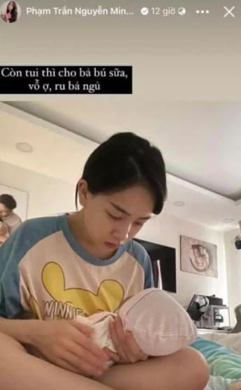 Ái nữ nhà Minh Nhựa lộ hình ảnh phờ phạc đến khó tin sau khi lên chức mẹ bỉm lần 2 - Ảnh 2 Ái nữ nhà Minh Nhựa lộ hình ảnh phờ phạc đến khó tin sau khi lên chức mẹ bỉm lần 2 - Ảnh 2