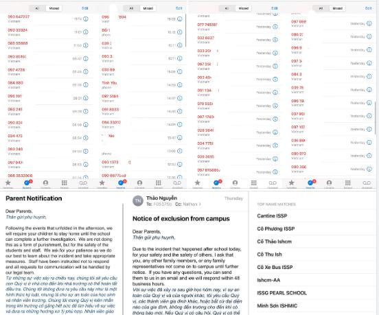 Thủy Bi tung ra bằng chứng cho thấy không có 'một cuộc gọi nhỡ' nào từ phía nhà trường. Ảnh: Facebook Thủy Bi tung ra bằng chứng cho thấy không có 'một cuộc gọi nhỡ' nào từ phía nhà trường. Ảnh: Facebook