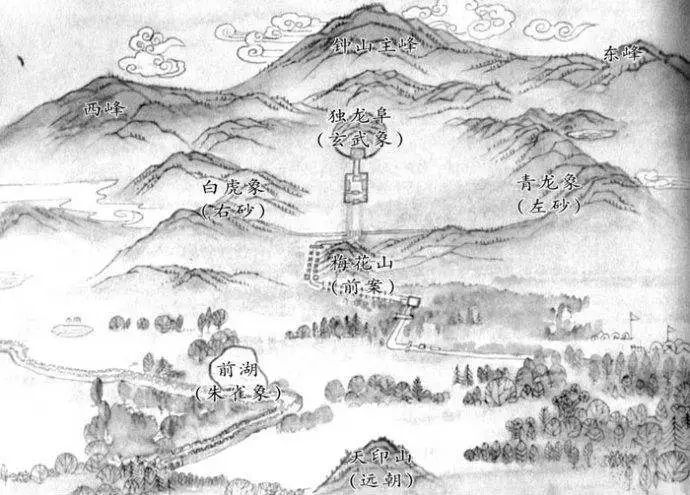 Bản đồ vị trí khu lăng mộ của Minh Thái Tổ. Ảnh: Sohu Bản đồ vị trí khu lăng mộ của Minh Thái Tổ. Ảnh: Sohu