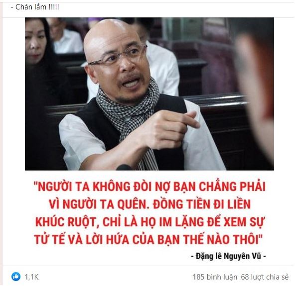 Phát ngôn về chuyện 'vay nợ' của Đặng Lê Nguyên Vũ bất ngờ HOT rần rần trở lại - Ảnh 1 Phát ngôn về chuyện 'vay nợ' của Đặng Lê Nguyên Vũ bất ngờ HOT rần rần trở lại - Ảnh 1
