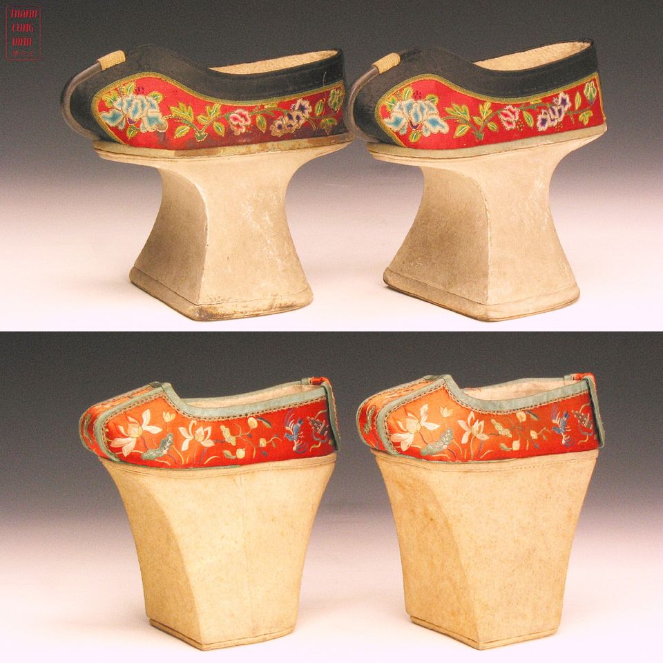 Những đôi kỳ hài của các phi tần triều đại nhà Thanh. Ảnh: Internet