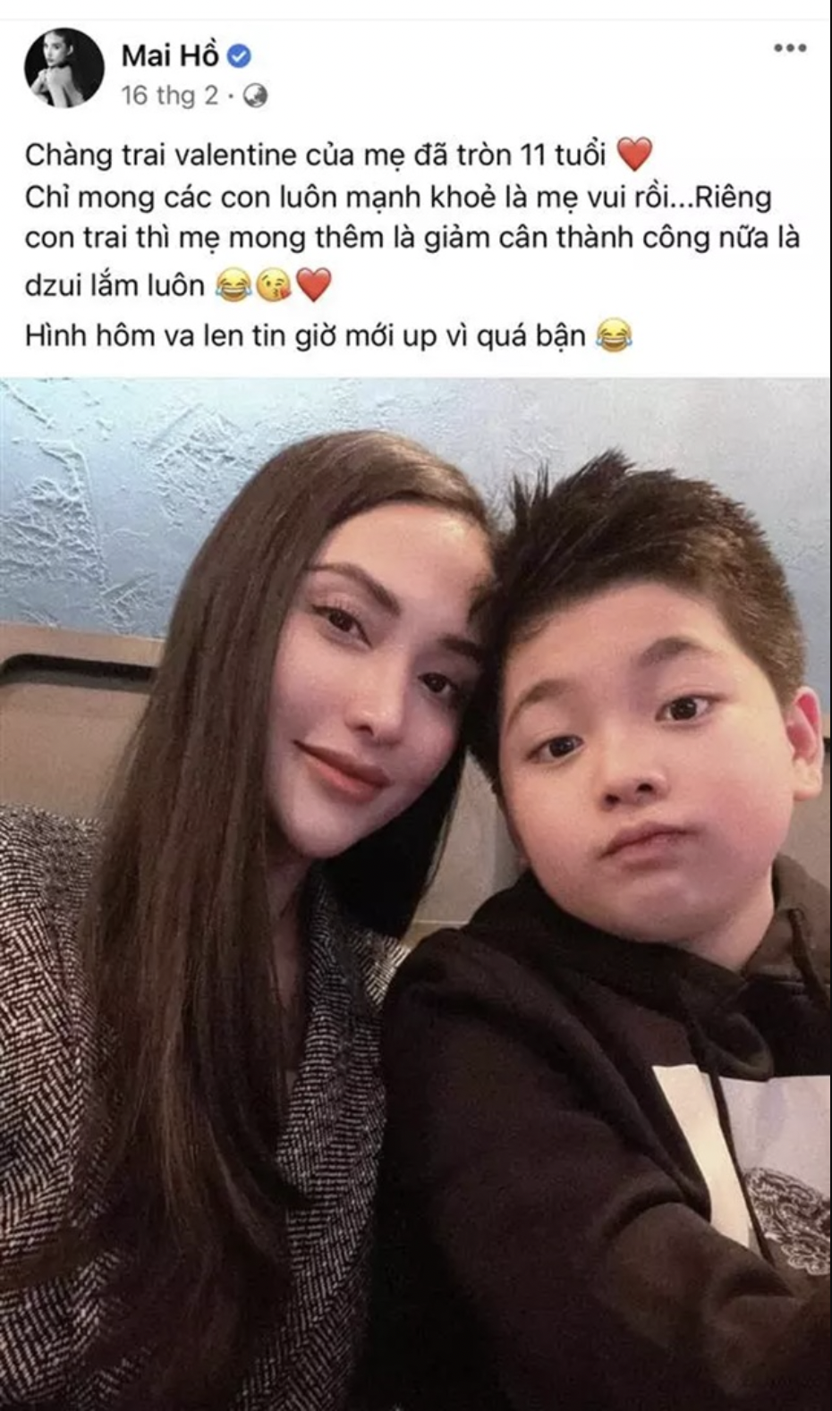 Những hình ảnh mới nhất của Mai Hồ trên trang cá nhân nhận được sự chú ý của dân tình. Ảnh: Facebook