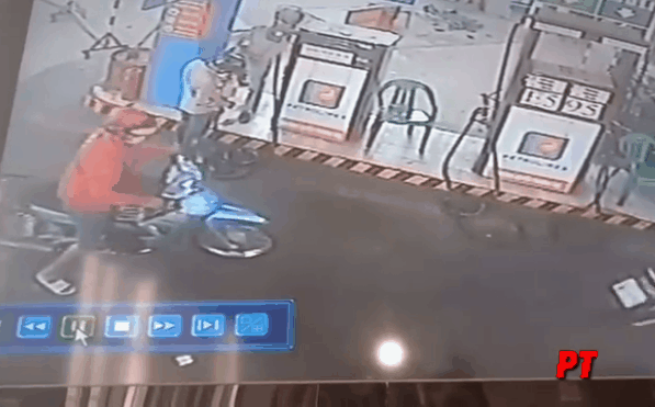 Trộm cuỗm xe máy ngay tại cây xăng, nạn nhân ngơ ngác không hiểu chuyện gì xảy ra