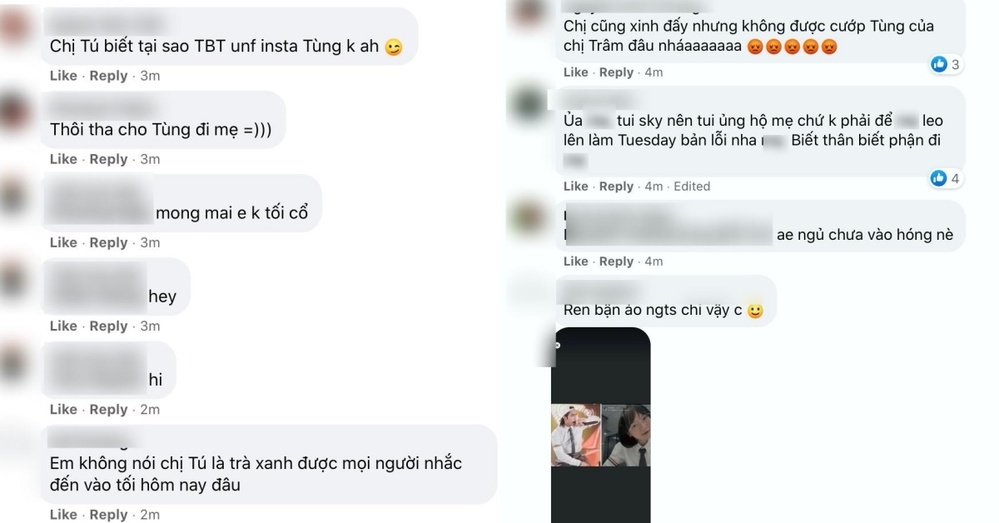 Hải Tú vẫn bị cư dân mạng 'tổng tấn công' các tài khoản mạng xã hội bằng từ ngữ khiếm nhã, nhạy cảm.