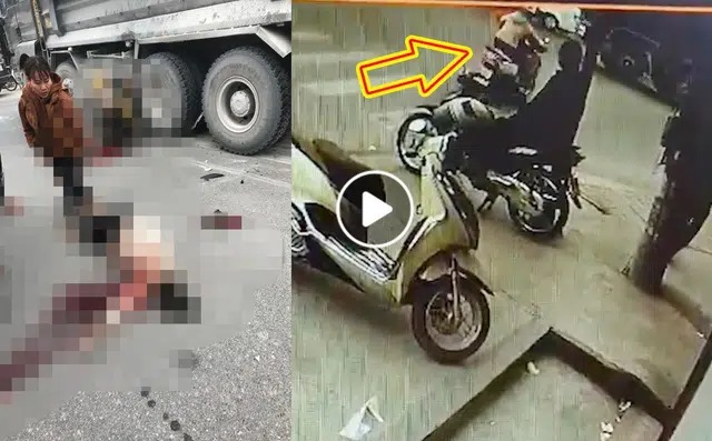 Đoạn clip ghi lại sự việc khiến người ta không khỏi hoảng sợ, ám ảnh.