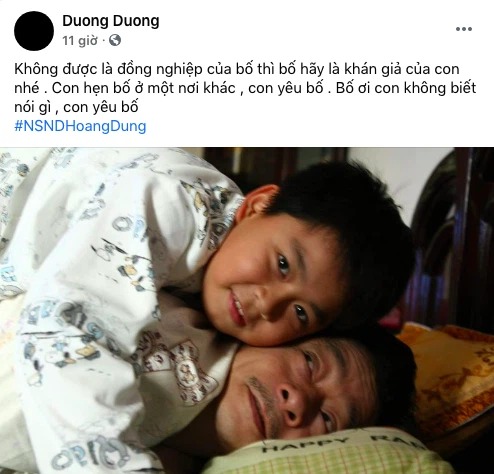 Con trai NSND Hoàng Dũng nghẹn ngào chia sẻ kỷ niệm đáng nhớ về người bố tài hoa Con trai NSND Hoàng Dũng nghẹn ngào chia sẻ kỷ niệm đáng nhớ về người bố tài hoa