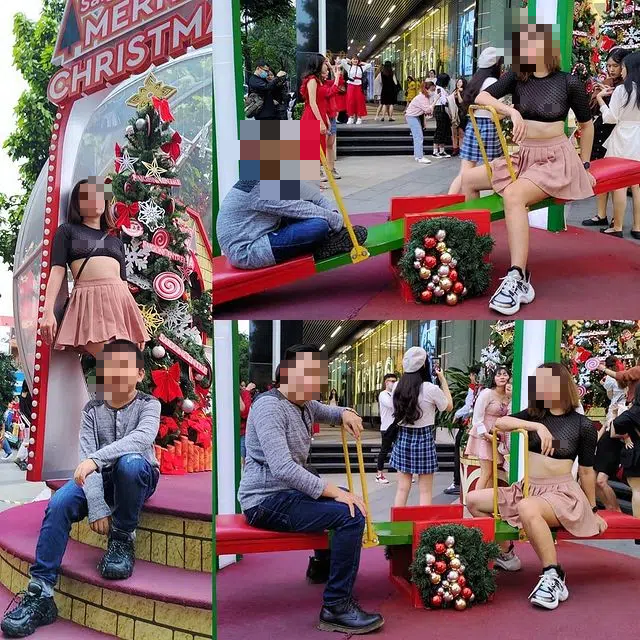 Người phụ nữ này đã được biết đến sau những bức ảnh diện những chiếc áo mỏng, không mặc áo ngực để lộ rõ vòng 1 đi xuyên Việt cùng với gia đình.