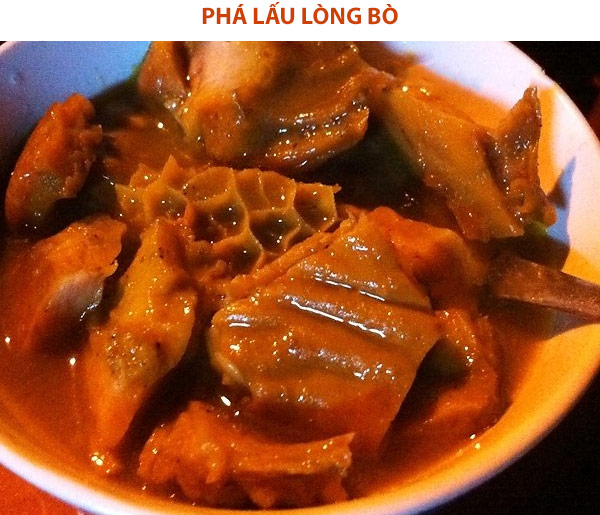 Phá lấu được ăn cùng với cơm hay bánh mì như bữa ăn phụ. Đây là một món ăn vô cùng giàu chất dinh dưỡng và thơm ngon.