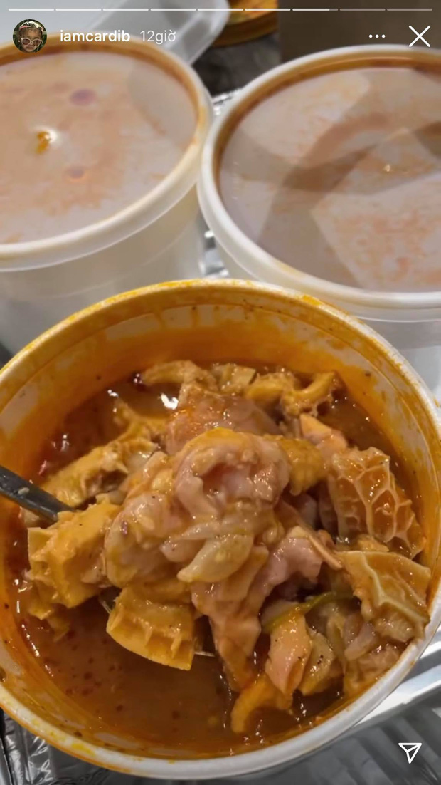 Khoe được ăn lòng bò hầm như phá lấu Việt, thánh hài Hollywood Cardi B lại gây 'bão' mạng