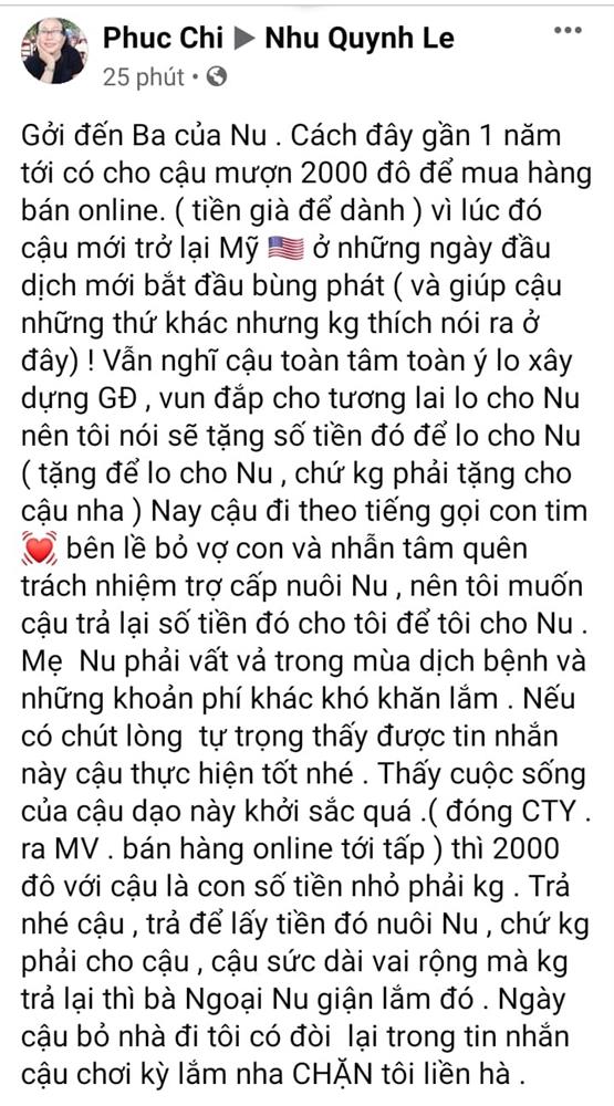 Dòng chia sẻ của mẹ vợ cũ Hoàng Anh. Dòng chia sẻ của mẹ vợ cũ Hoàng Anh.