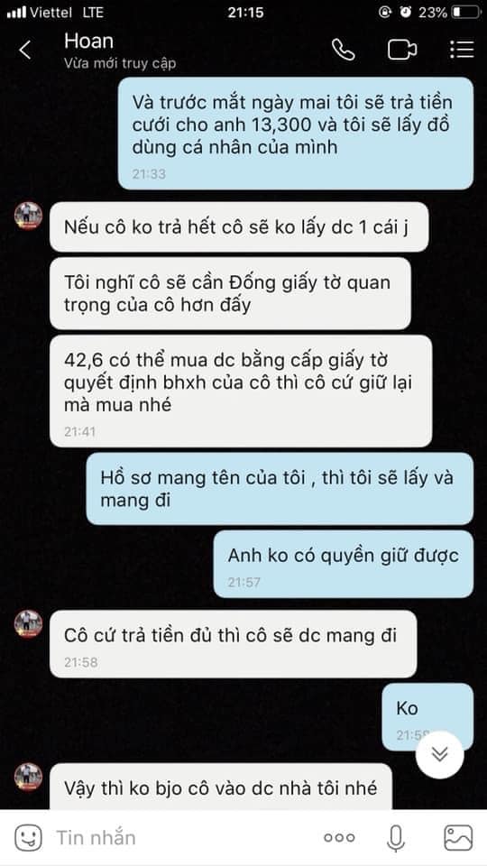 Vợ bị đòi tiền ăn, tiền học cho con mới chịu ly hôn: Người chồng phạm tội gì? Vợ bị đòi tiền ăn, tiền học cho con mới chịu ly hôn: Người chồng phạm tội gì?