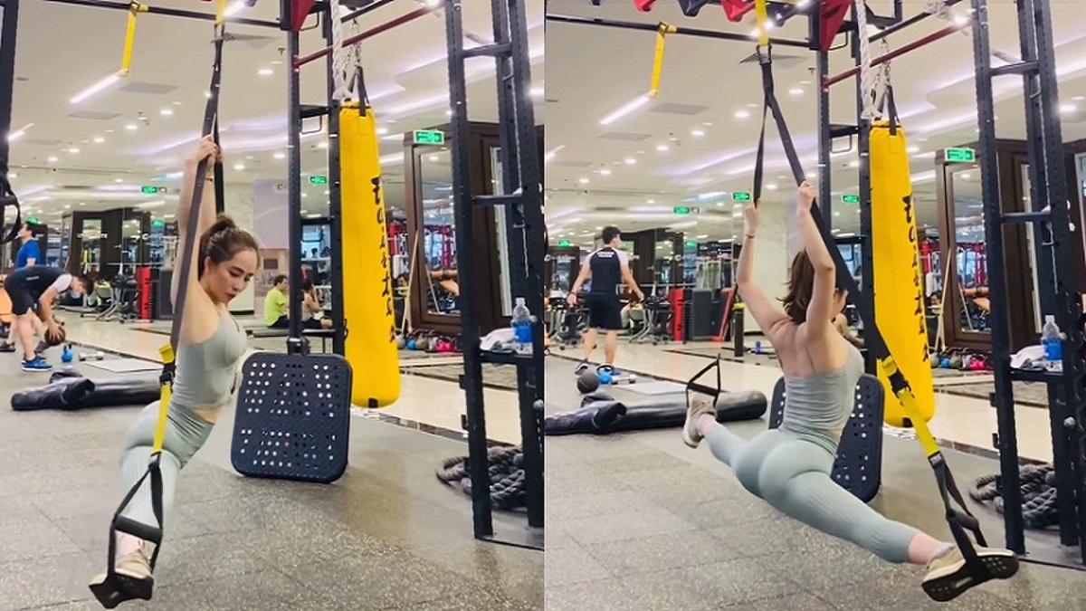 Theo các chuyên gia, động tác xoạc chân có tác dụng giúp đánh thức các nhóm cơ, đặc biệt là cơ chân và cơ đùi. Ảnh: FB